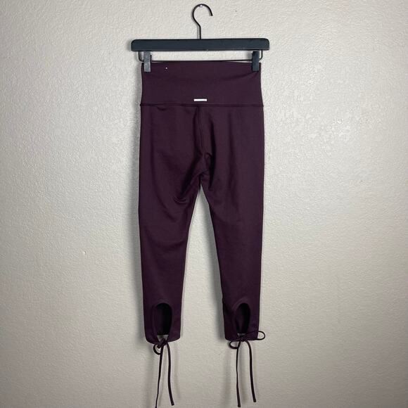 Aerie Deep Purple Cropped Cut Out Legging Size Small - Picture 6 of 7